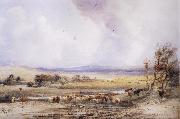 Peter Dewint View on the Lowther,with Cattle in the Water china oil painting reproduction